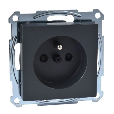 SCHN MTN2600-0414 Merten - Zásuvka 2P+E, 250V/16A, šroubová, System M, Antracit