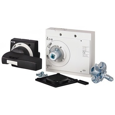 EATON 100669 NZM3-XTVDV-60-NA Ovl.rukojeť s dveřní spojkou, černá/šedá, blok.dveří, uzamykatelná, NZ