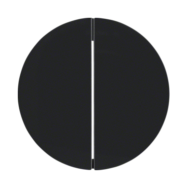 HAG 16232045 Kolébka, dělená, Berker R.1/R.3, černá, lesk