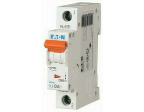 Jistič jednopólový EATON 262692 PL7-B63/1 PL7, char B, 1-pólový, Icn=10kA, In=63A