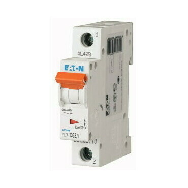 Jistič jednopólový EATON 262692 PL7-B63/1 PL7, char B, 1-pólový, Icn=10kA, In=63A