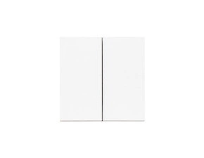 Kryt SIMON TKZW2/X/111, bez piktogramu, 2 násobný, pro přístroje SZP2M a SZW2M, bílá matná