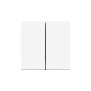 Kryt SIMON TKZW2/X/111, bez piktogramu, 2 násobný, pro přístroje SZP2M a SZW2M, bílá matná