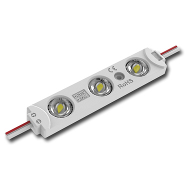 LED modul MC LED 3x SMD2835, 0,72 W, 12 V, 60 mA, 6550 K, vyzařovací úhel 160°, IP65