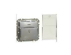 SCHN SDD113121 Sedna D/E - Spínač pro hotelové karty, Aluminium