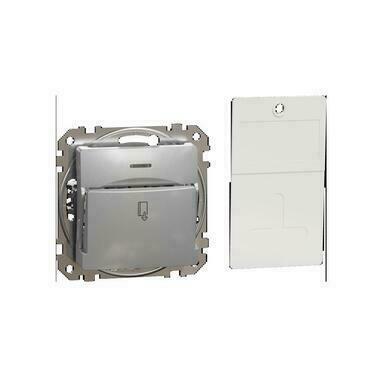 SCHN SDD113121 Sedna D/E - Spínač pro hotelové karty, Aluminium