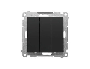 SIMON TP31L.01/149 Ovladač zapínací 3 násobný s LED podsvětlením (přístroj se 3 kryty), řazení 1/0So