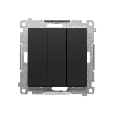 SIMON TP31L.01/149 Ovladač zapínací 3 násobný s LED podsvětlením (přístroj se 3 kryty), řazení 1/0So