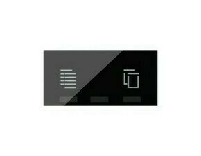 Kryt iO SIMON 10002037-138, Master žaluziové tlačítko, centrální ovládání žaluzií, černá