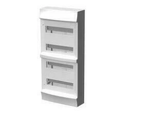 Rozvodnice nástěnná ABB 1SPE007717F0700, IP41/48M, Mistral41W bez. N/PE, bez dvířek