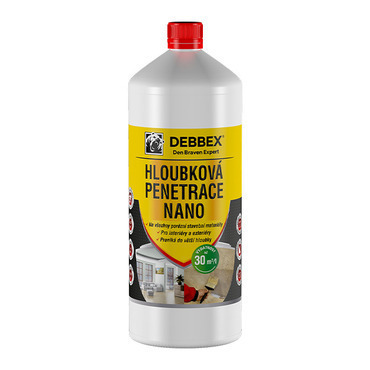 Penetrace hloubková DEBBEX 57442QN NANO 10 l ŽLUTÝ DESIGN