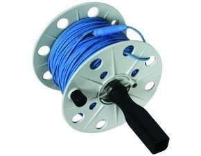 DEHN 585210  Navíjecí kotouč, plast šedý, B 80mm vedení 100m, modré DEHN DEHN