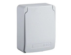 SCHN 81144 Zásuvka 16A 2P+PE 250V IP65 šedá, UK sta