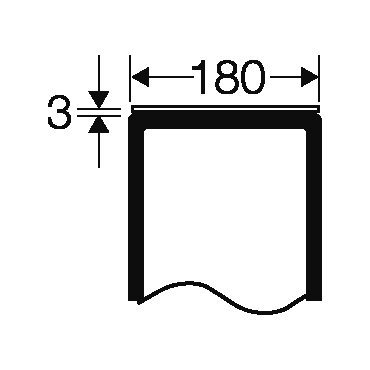 HEN FP VP 18 Boční stěna rozvodnice 180 mm