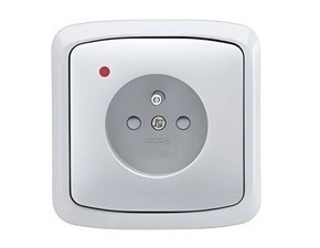 SEZ ZPO D ATA1 iS-3kV-B Zásuvka ABB Tango 1+PO, bezšroubová, bílá