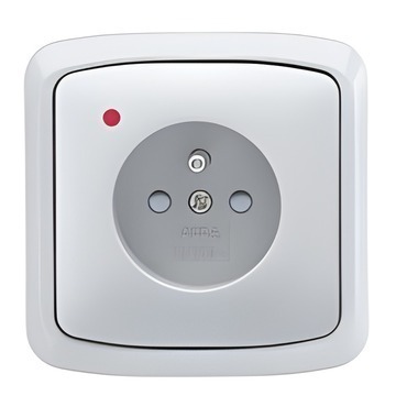 SEZ ZPO D ATA1 iS-3kV-B Zásuvka ABB Tango 1+PO, bezšroubová, bílá