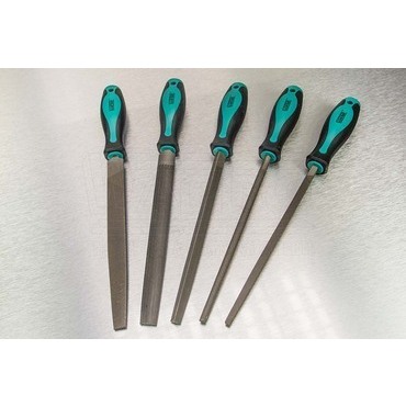 wpr10214 251-PTRS-1 5-dílná sada "PETERSON" - pilníky (plochý, půlkulatý, kulatý, trojúhelníkový,čtv