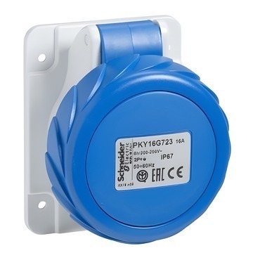 SCHN PKY16G723 Zásuvka vest. Fast connect rovná 16A 2P+PE 200-250V IP67 50-60Hz