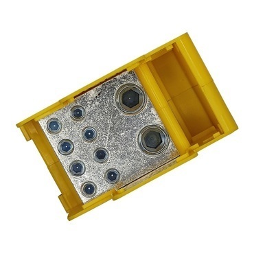 BEČOV UB2120BK24 Distribuční blok DTB 2x120/8x35 žluto-zelený