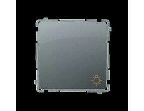 Ovladač zapínací SIMON BMS1A.01/43, řazení 1/0, 16 A/250 V~, šroubové svorky, stříbrná