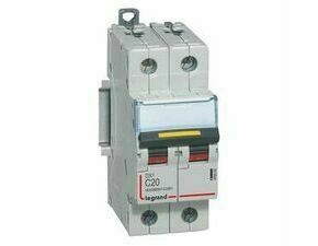 Jistič dvoupolový LEGRAND 409569 DX3 DC 2P C20 16KA