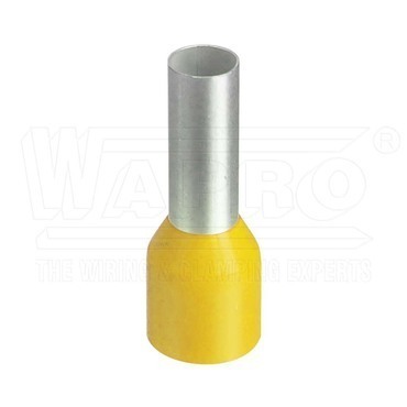 wpr7393 DUI-1.0-10 zl lisovací dutinka s izolací PP (polypropylen), 1,0 mm2, d: 10 mm, žlutá (II.Ger