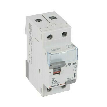 Chránič dvoupolový LEGRAND 411529 TX3 CHRÁN. 2P 25A 300MA AC