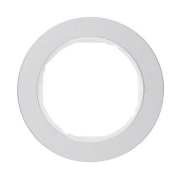 HAG 10112074 Rámeček 1-násobný, Serie R.classic, alu/bílá