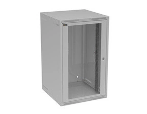 Rozvaděč nástěnný SOLARIX GrandN-20U-66-11-G, 19", 20U, RAL 7035, 600x600 mm, skleněné dveře