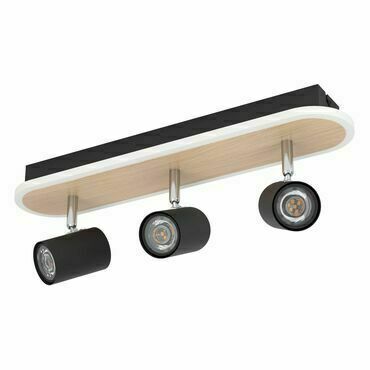 EGLO LED-BALKEN/3 HOLZOPTIK/SW 'RIMBOCCHI'