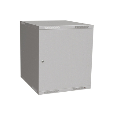 Rozvaděč nástěnný SOLARIX SENSA-L-12U-56-21-G, 19", 12U, RAL 7035, 600x600 mm, plechové dveře