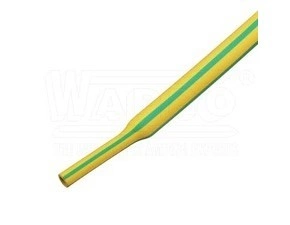 wpr5574 WST2-064-45-2 slabostěnná tepl. smršť. trubice, 2:1, 6,4 / 3,2 mm (1/4"), žluto/zelená, samo