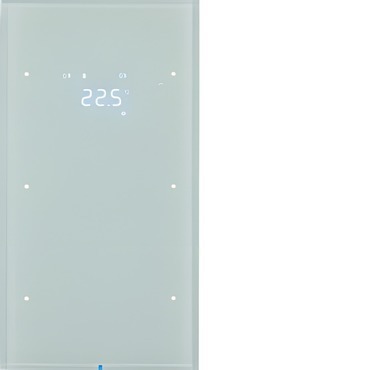 HAG 75642050 Dotykový sensor 2-násobný s termostatem, Berker R.3, sklo, bílá