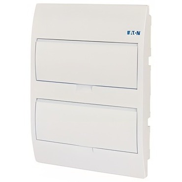 Rozvodnice zápustná EATON 281710 BC-U-2/24-TW-ECO, bílé plast. dveře, 2 řady, 24 modulů