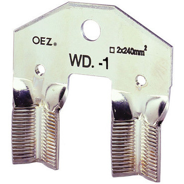 OEZ:08749 WD8-1 Přechodová svorka ze šroubu 1×M8 na V-praporec 2×240 mm2 (SPF00, SPB00), pro 5845, 5