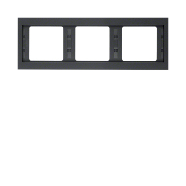 HAG 13737006 Rámeček 3-násobný, vodorovný, Berker K.1, antracit, mat