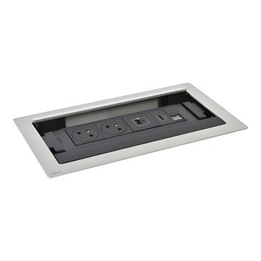LEG 654851 FLIPUP 2X2P+T USBAC RJ HDMI K
