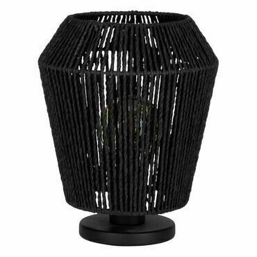 EGLO TL/1 E27 SCHWARZ/PAPIERSEIL 'PERSLEY'