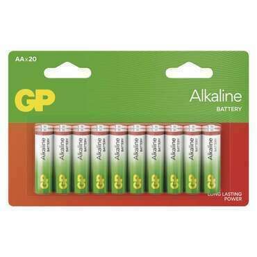 Baterie alkalická GP B0422L ALKALINE AA (LR6) 20BL