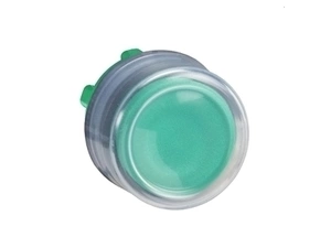 SCHN ZB5AP3 Ovládací hlavice stiskací, s ochrannou krytkou - zelená