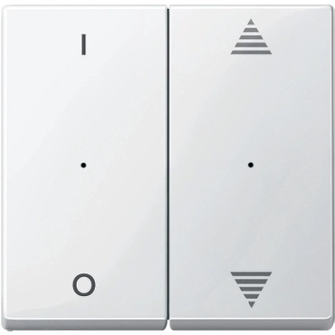 SCHN MTN619519 Kryty pro 2-násobný tlač. modul, 1/0+šipky, Polar, System M