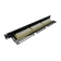 Patch panel SOLARIX SX24L-6-UTP-BK-N, 19", CAT6, UTP, 24x RJ45, 1U, vyvazovací lišta, černý