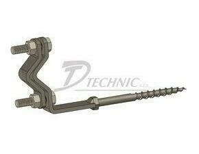 DT 102100 DUD boč 100 Držák ochr. úhelníku do dřeva - boční v