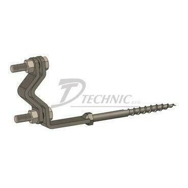 DT 102101 DUD boč 160 Držák ochr. úhelníku do dřeva - boční v