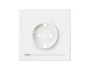 Sestava 1 násobná iO: 1 zásuvka Schuko, bílá matná