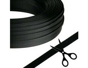 MC LED 4-žilový plochý PVC kabel AWG 22/0,34 mm2, černý