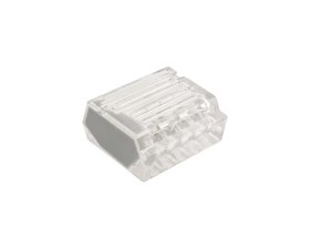 EL 1004710 Svorka krabicová P 01-52/10-8, bezšroubová (5x 0,5-2,5mm2, transparentní/šedá) (bal.100)