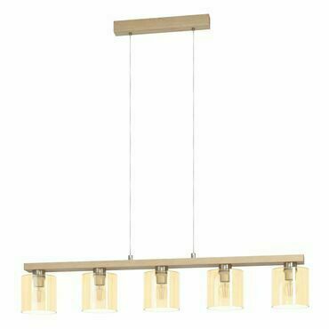 EGLO HL/5 NICKEL-M/HOLZ/AMBER 'CASTRALVO'