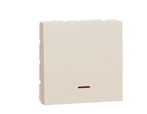 SCHN NU323244S Unica - Spínač dvoupólový 32A s kontrolkou, Béžový