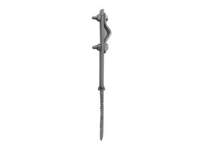 Držák trubky KOVO 24013 DOT vrut 8/100 (L-210mm), prodl.pásek, držák ochranné trubky a jímače, nerez